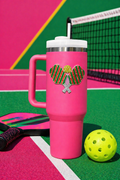 Pickleball Jeweled Pink 40oz Tumbler