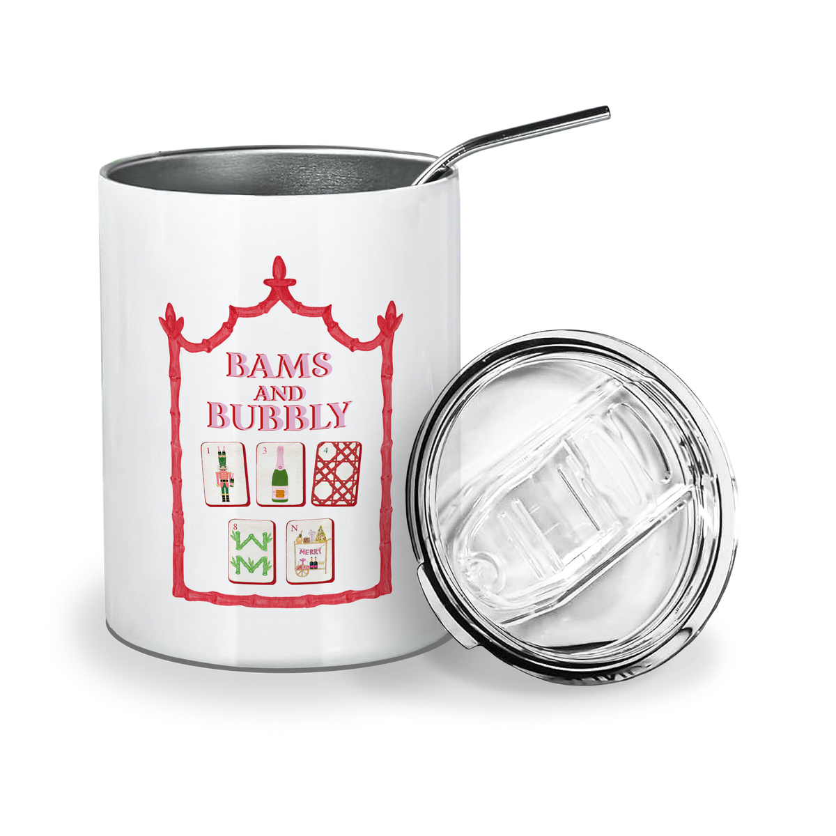 Everything Tumbler - Mahjong Holiday Bams and Bubbly