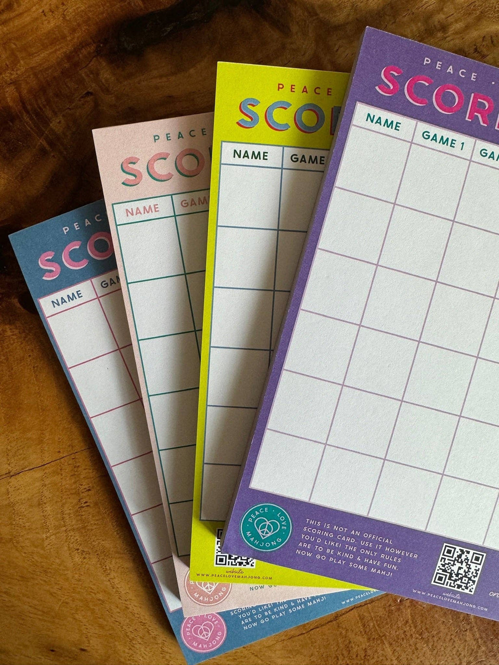 Mahjong Scoring Notepad