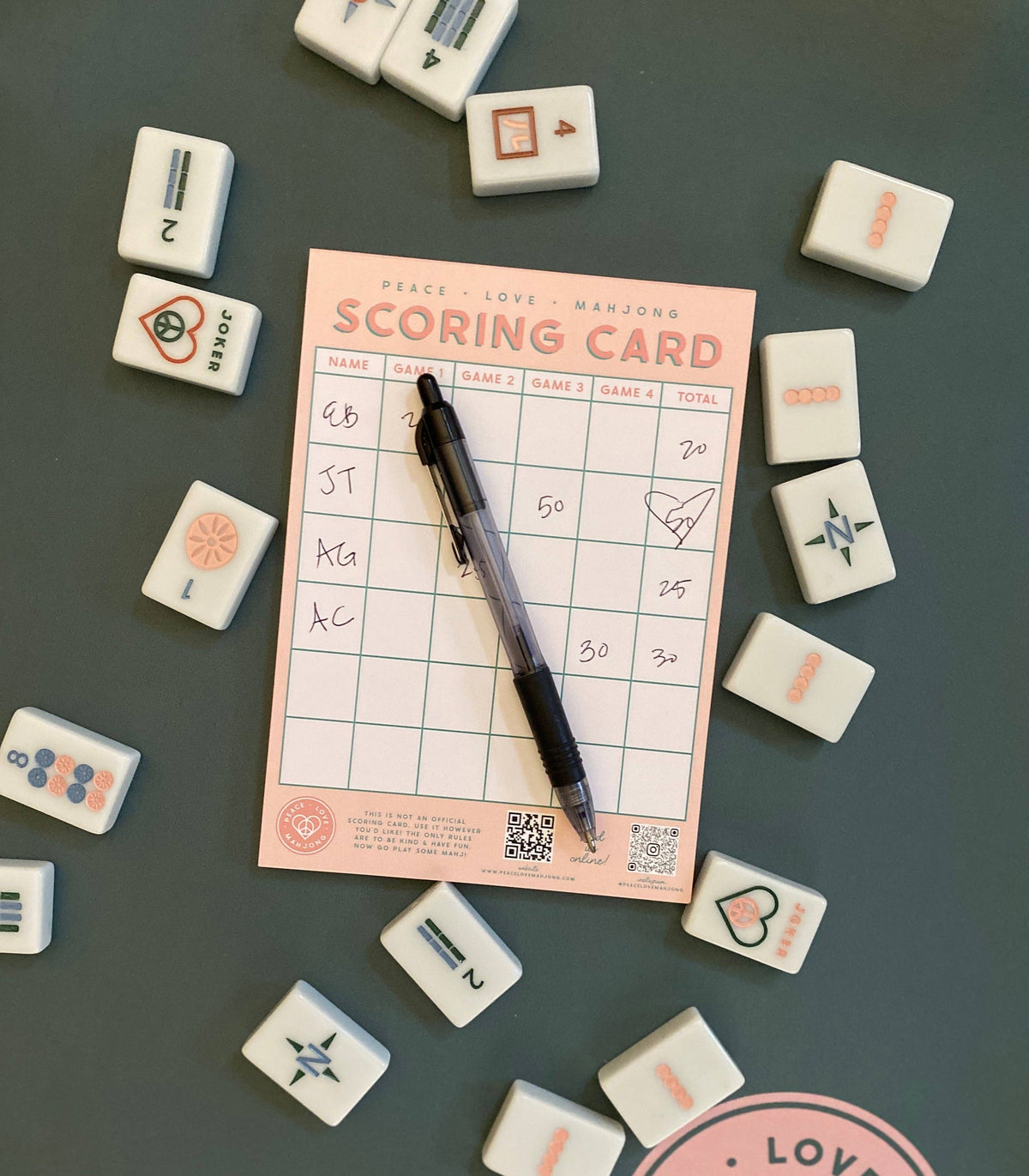 Mahjong Scoring Notepad