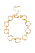 Juliette Charm Collector Bracelet Base in Shiny Gold