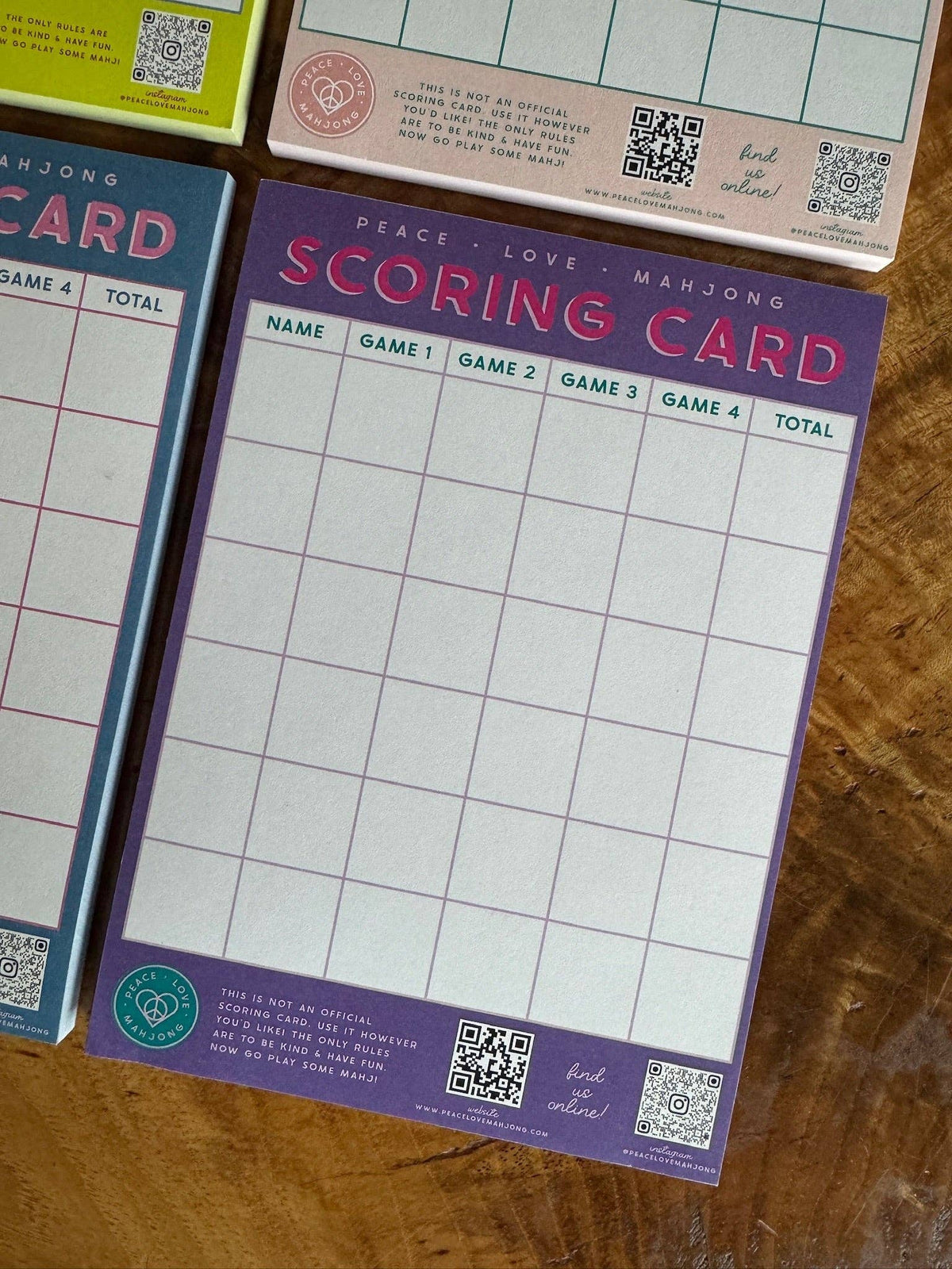 Mahjong Scoring Notepad
